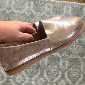 Sorel Pink Shimmery/Glittery Slide On Shoes size 8